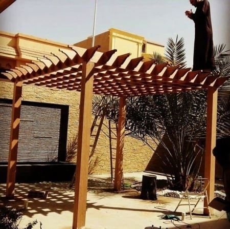 افضل برجولات خشب بخميس مشيط